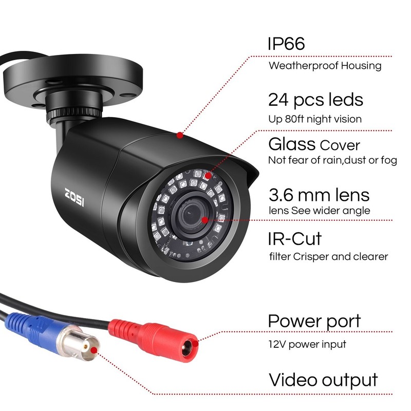 4 Camaras De Seguridad Wifi Exterior 1080P Inalambrica Con Vision Nocturna Video gallery