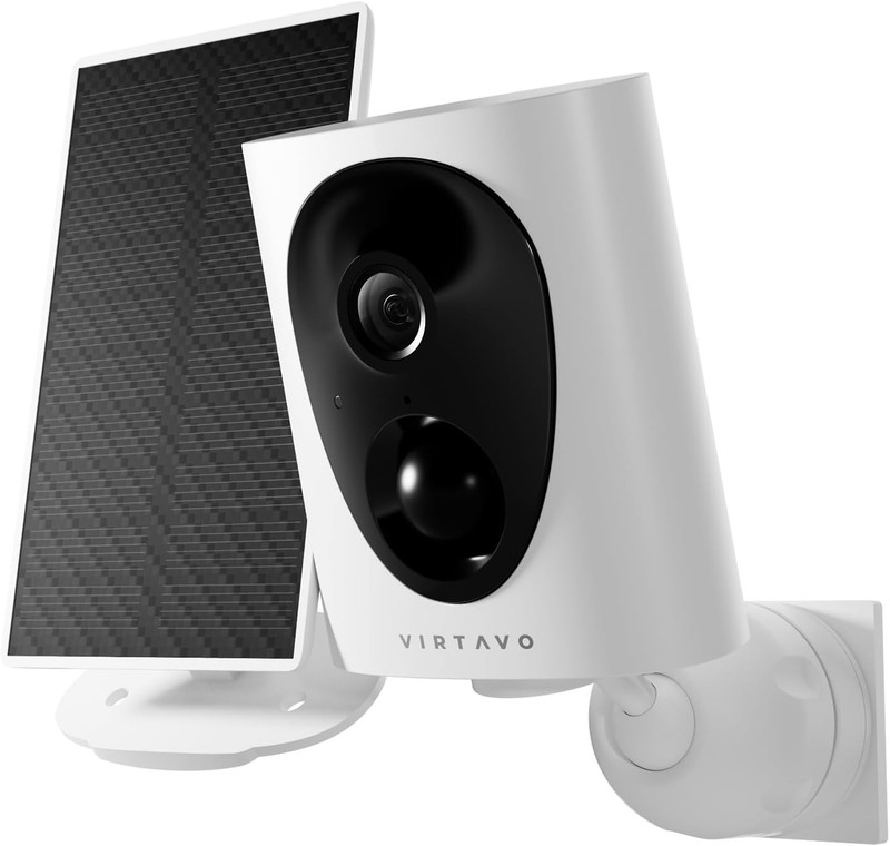 Wireless Solar Security Camera Outdoor, 2K Starlight Color Night Vision, PIR Mot gallery