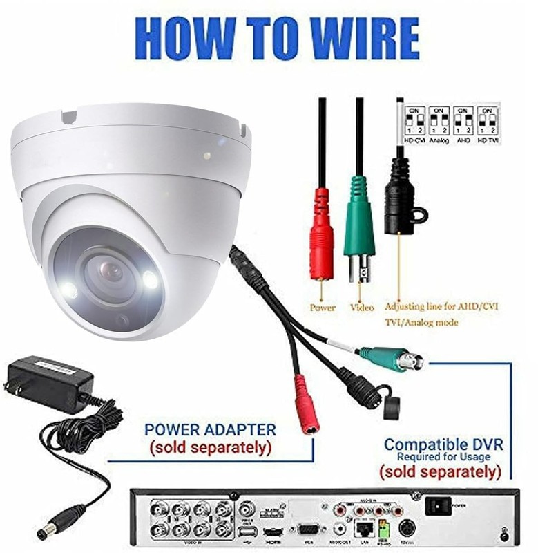 4K 8MP Analog Dome TVI CVI AHD 4 in 1 BNC , Full Color Night Vision with 65ft... gallery