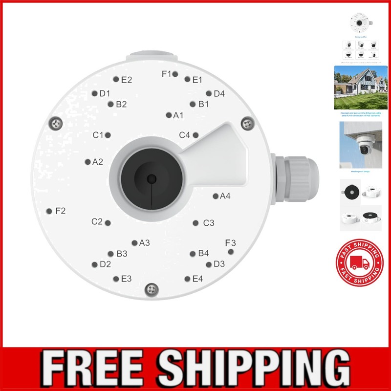 Weatherproof Junction Box D20 for Dome Cameras – Durable Aluminum Protection