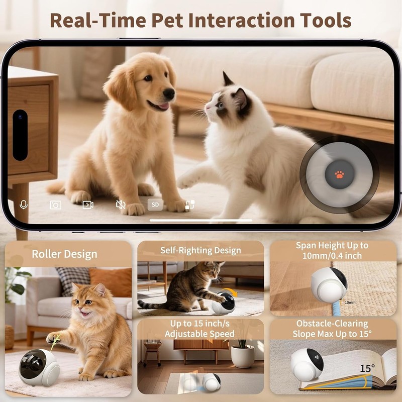 Pet Robot Camera 1080P Auto Recharge Night gallery
