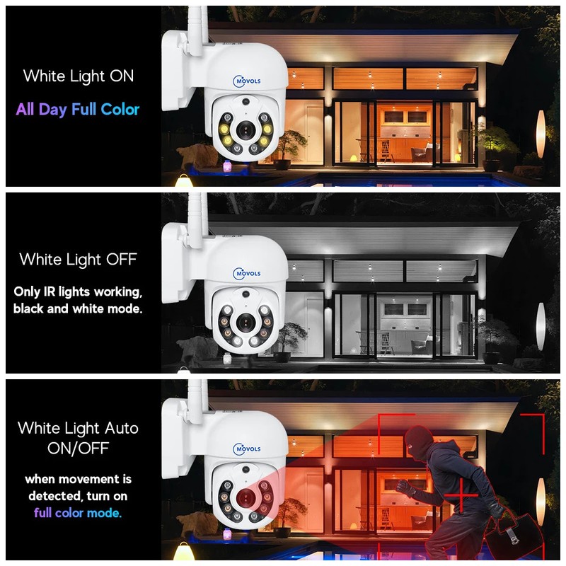 3MP 5MP IP Camera Smart Tracking Wireless Two Way Audio PTZ Outdoor Water gallery