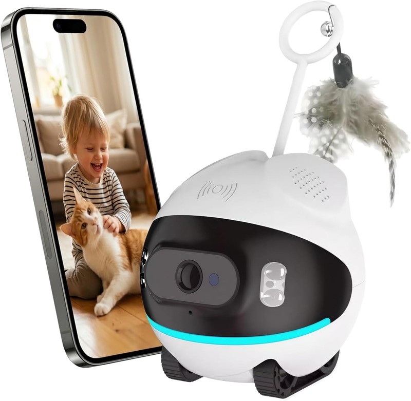 LeHo 1080p HD Smart Pet Robot Camera Whole House 2 Way Audio