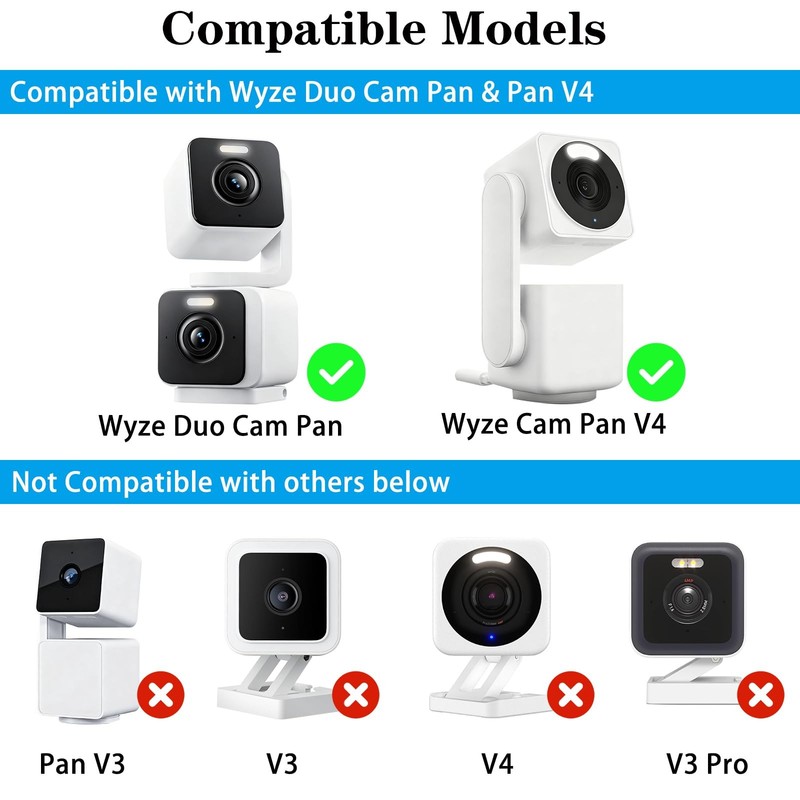 VVHOOY 33ft/10m Extension Cable Compatible with WYZE Duo Cam Pan,WYZE Cam... gallery