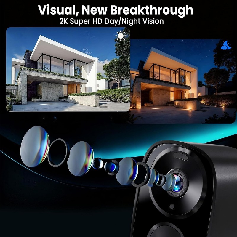 Advanced 2026 2-Pack Wireless Security Cameras with Free Cloud Storage & Alerts gallery