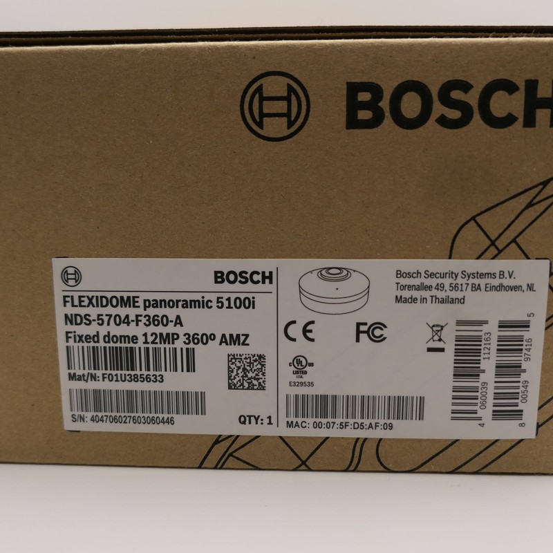 Bosch FLEXIDOME Panoramic 5100i NDS-5704-F360-A 12MP 360 Degree IP Camera gallery