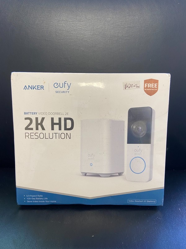 Anker Eufy Wirless Security Battery Video Doorbell with 2K HD Resolution Sealed