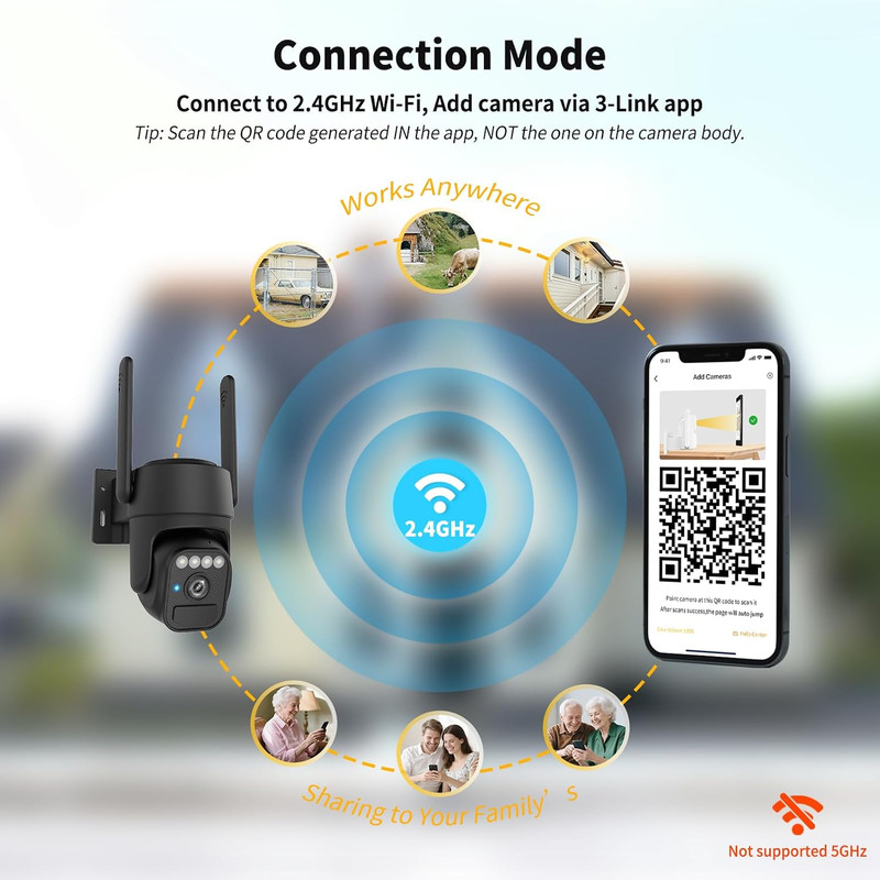 360° Wi-Fi Home Solar Security Cameras Wireless Outdoor 2 Packs | 5200Mah Batter gallery