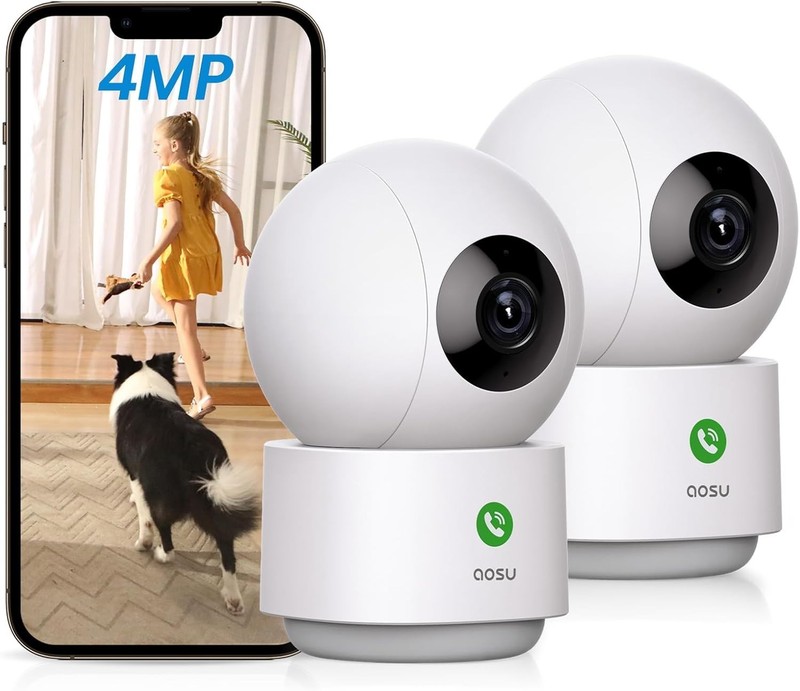 4MP Indoor Camera 2K QHD 360° View Baby Monitor Pet Camera Alexa Enabled gallery
