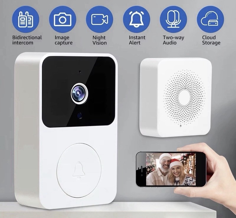 Wireless Video Doorbell Camera WiFi Smart Home Security 2-Way Audio Night Vision gallery