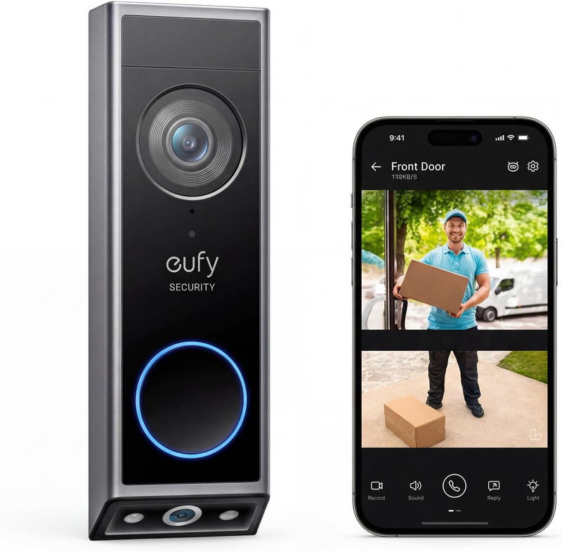 Eufy Security Video Doorbell E340,No Subscription,Dual Cameras,2K Fhd,Head-To-To