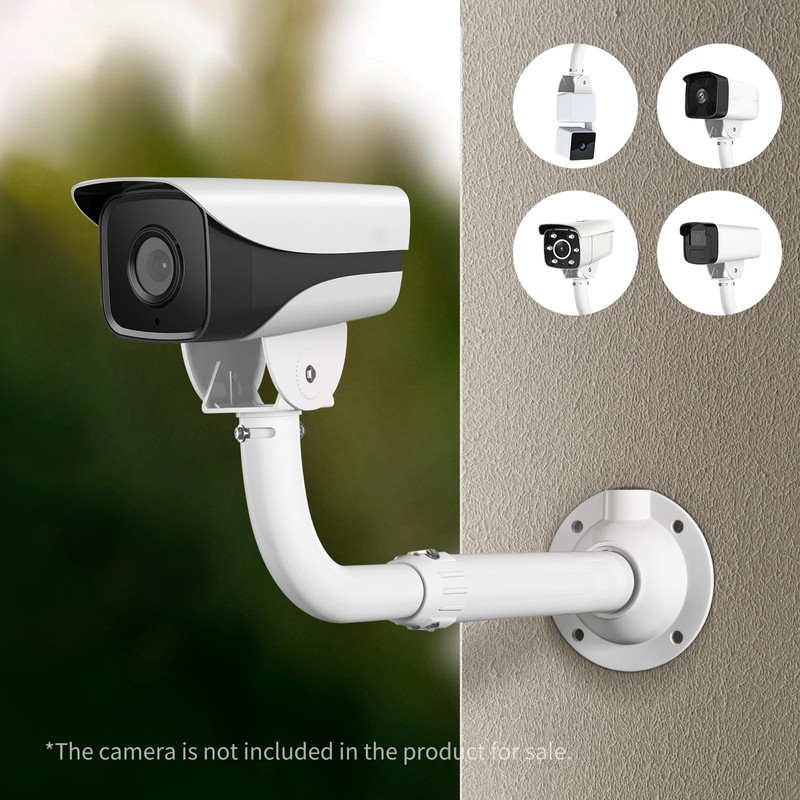 Solid J-Pole Bracket Extendable Mounting Holder for Security Surveillance Cam gallery