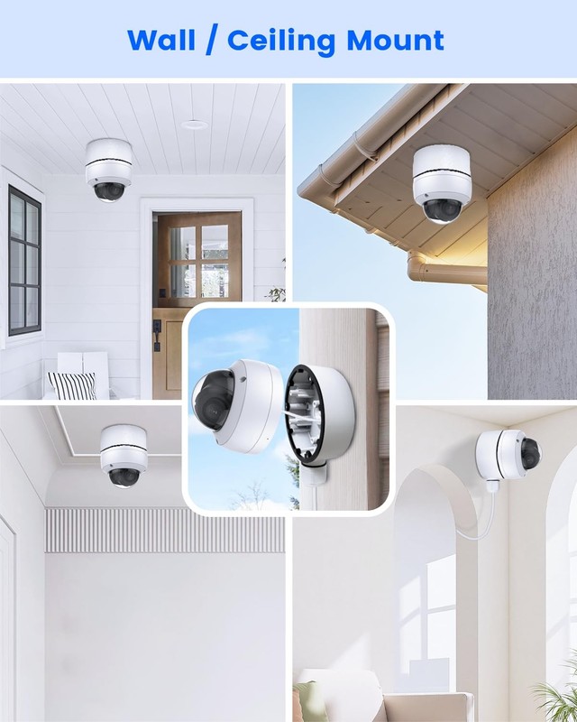 KU-DS-1280ZJ-DM46 Metal Security Camera Junction Box, Waterproof Mount Bracke... gallery