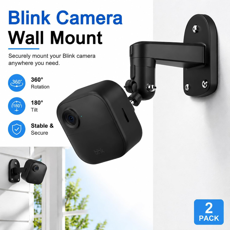2 Pack 360 Degree Adjustable Adhesive Mount for All-New Blink Outdoor gallery