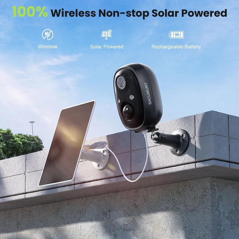 Security Cameras Wireless Outdoor, 2.4GHz WiFi Camera Outdoor Wireless, 2K Camer gallery