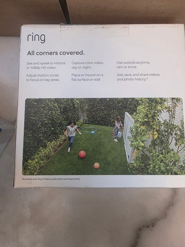 ☆☆ Ships today ☆☆ RING Stick Up Cam Plug-In, 1080p HD, Indoor / Outdoor - New gallery