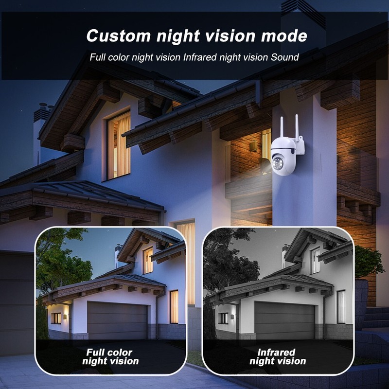 7PCS PTZ Wireless WIFI Security Camera 5MP Home System Color Night Vision gallery