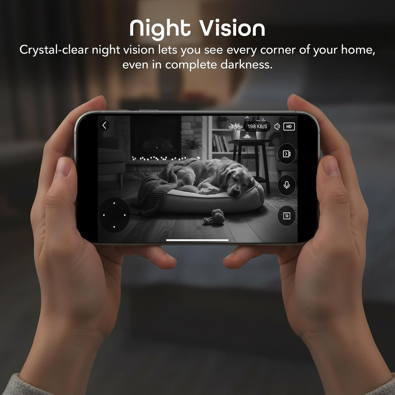 Orbit 3MP Smart PTZ Security Camera, 2K HD, Pan & Tilt Auto-Follow | Indoor, Dig gallery