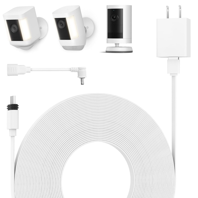 Power Adapter for Spotlight Cam Plus/Pro (Battery) and White