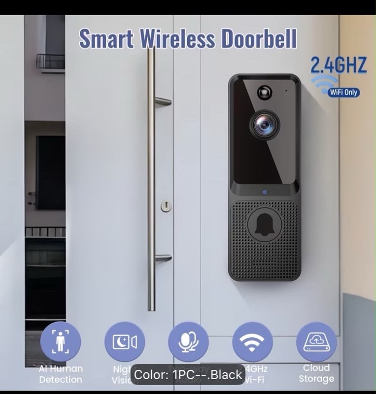 2k Wireless Camera Multi Combination Smart Doorbell 166* Wide Angle Surveillance gallery