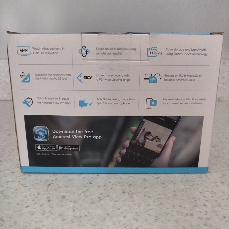 Amcrest 4MP ProHD Indoor WiFi Security IP Camera w/ Pan/Tilt Two-Way Audio gallery