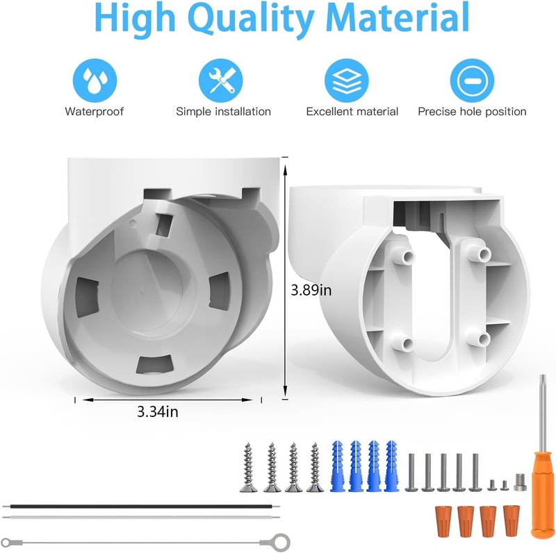 Eave Mount with Anti-Drop Security Chain for Google Nest Cam with Floodlight Out gallery