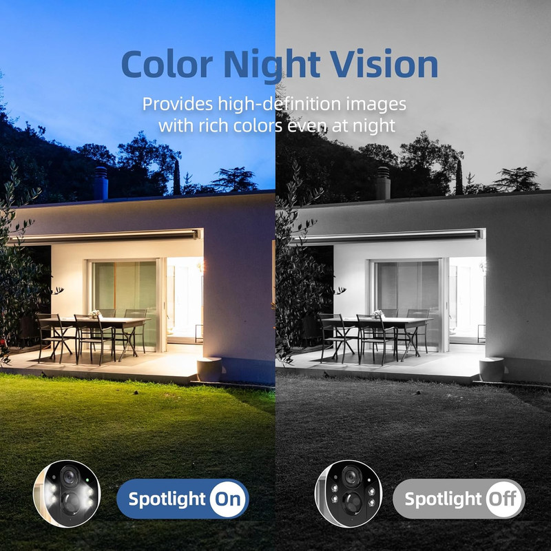 4G LTE Cellular Security Camera, No Wifi Security Camera, 2.5K Solar Camera Outd gallery