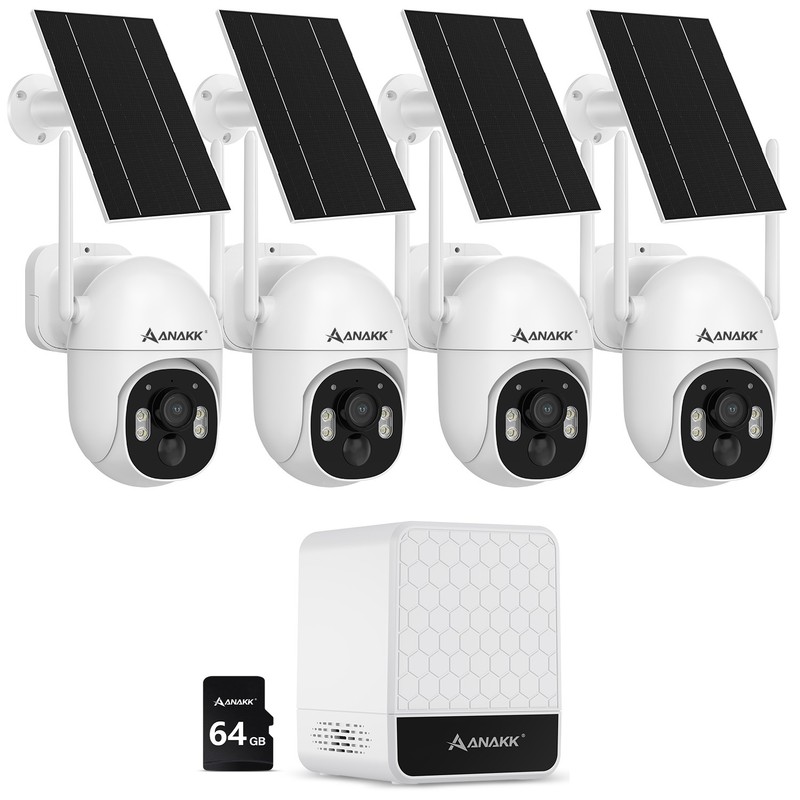 JENNOV 3MP Wireless Battery Powered Wifi 3MP Home Security Camera Outdoor IR 10M