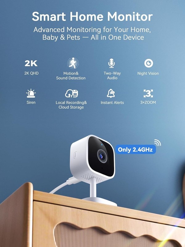 WiFi Security Camera with 2-Way Audio, Motion Detection, and Instant Alerts gallery