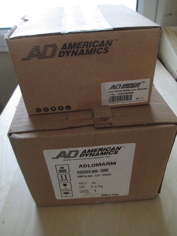 American Dynamics Wall Mount Pendant with Cap for Discover Series White