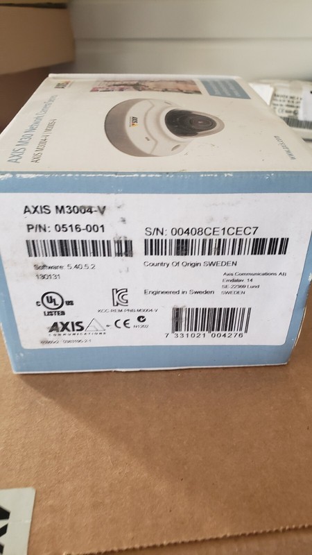 Axis M3004-V -Network HDTV 720p - 1MP / NEW In Box gallery