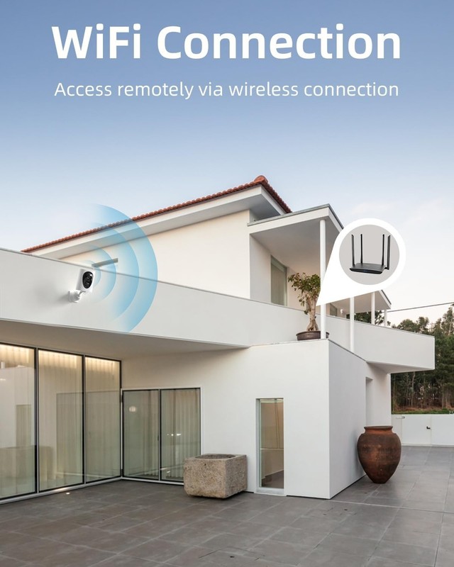 VistaFlask 2K Wireless Outdoor Security Cameras - AI Motion Detection, 2Pack gallery