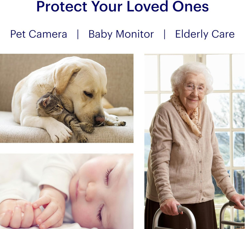 View Indoor Home Security Camera 1080P HD Wifi IP | 24/7 Watch Live Video, Motio gallery