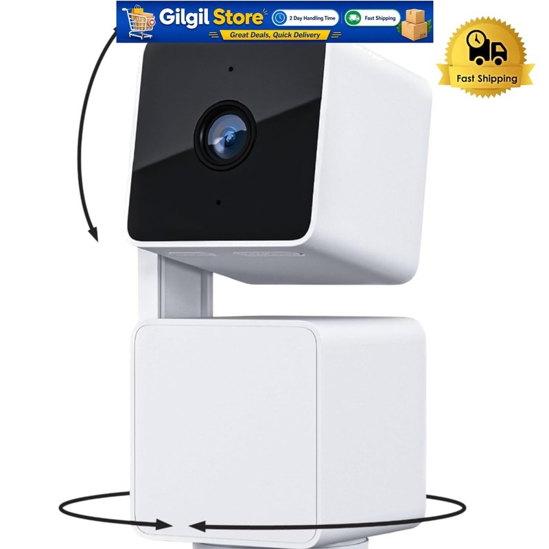Indoor/Outdoor Wi-Fi Security Camera with AI Motion Tracking & 2-Way Audio