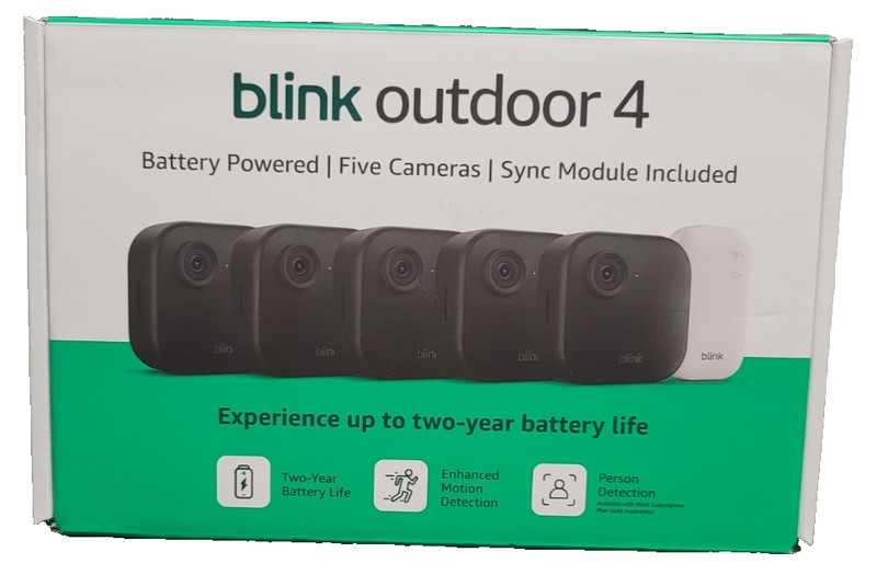 Blink Outdoor 4 Wireless HD Smart 1080p Security Camera - 5 Camera System