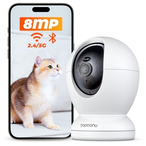[2026 Improved 8 Megapixels 2-Year Manufacturer's Warranty] Pet Camera Indoor