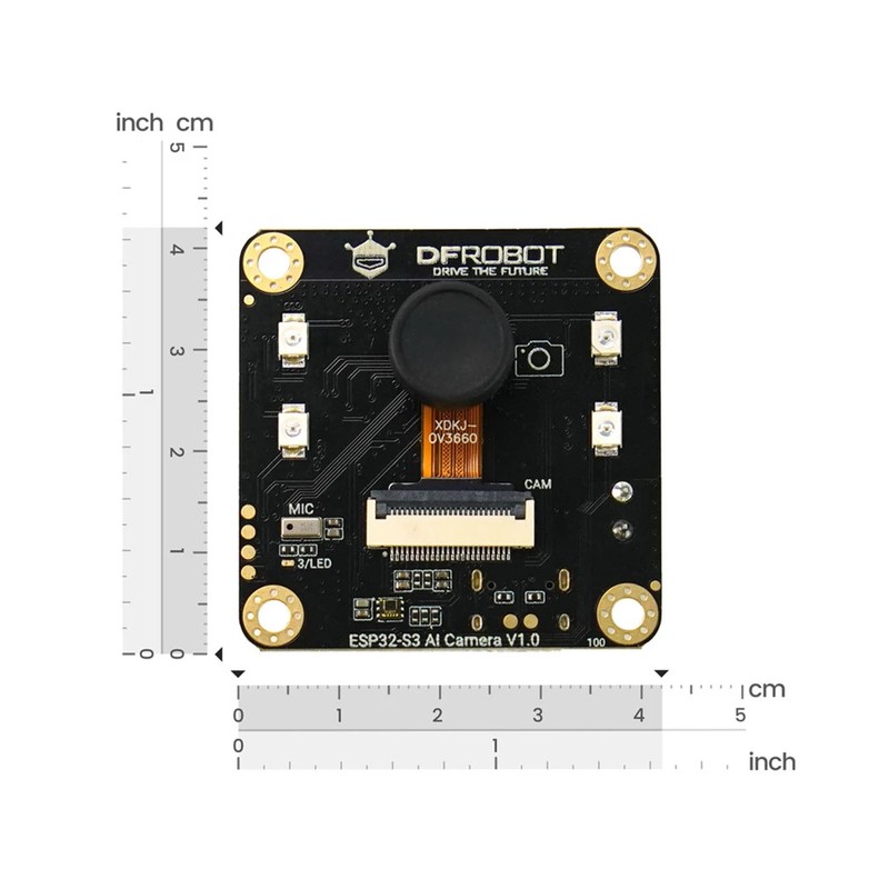 DFRobot ESP32-S3 AI Camera Module Edge Recognition Night Vision Mic gallery