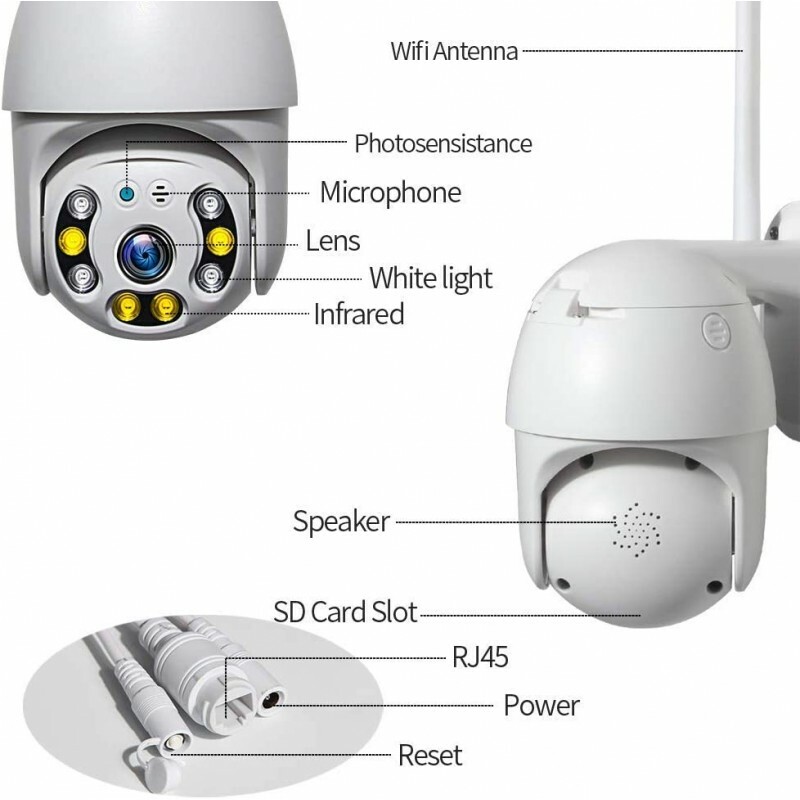 3MPX Ptz 365 Degree Video Surveillance WiFi Camera gallery