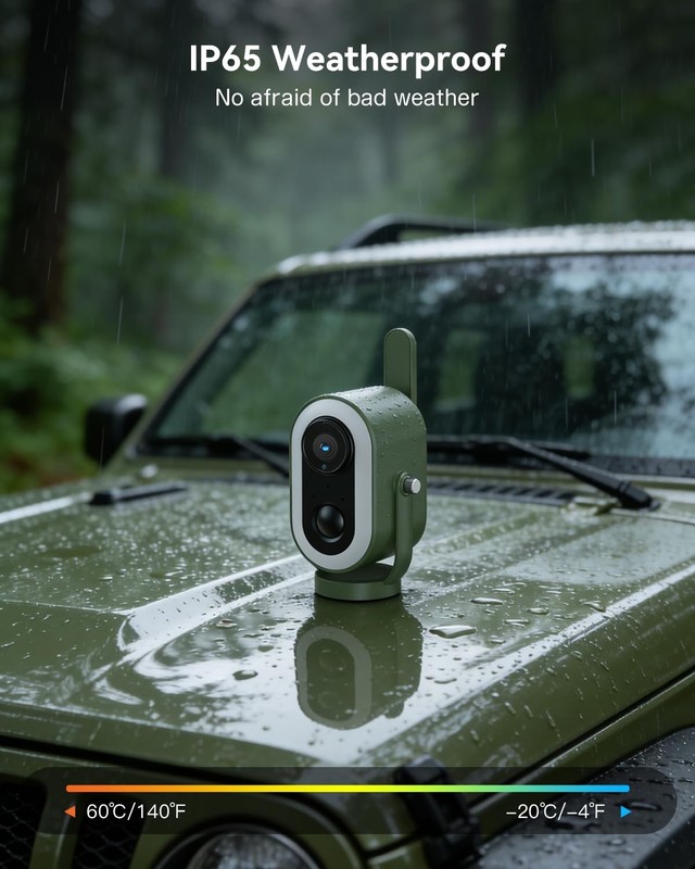 Xega 4G LTE Cellular Camping Camera Magnetic Built in SIM Card 2K HD... gallery