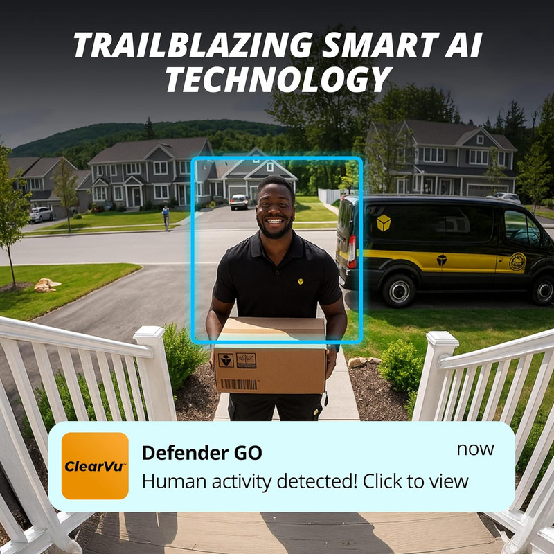 GO 2K AI Powered Wifi Indoor/Outdoor Home, Business, Pet, Baby Security Camera, gallery