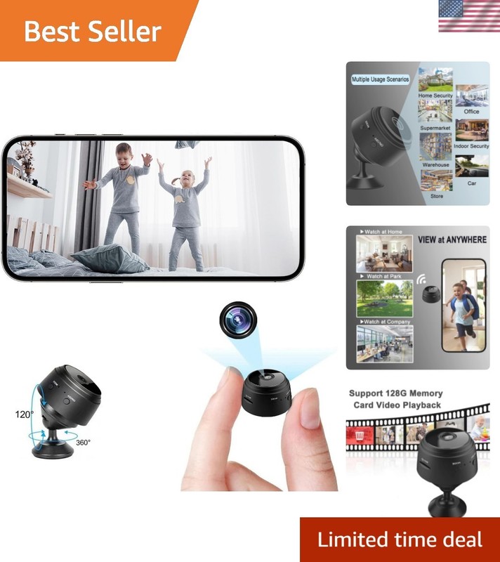 Smart WiFi Camera with HD 1080P Video, Motion Alerts & Multi-User Access
