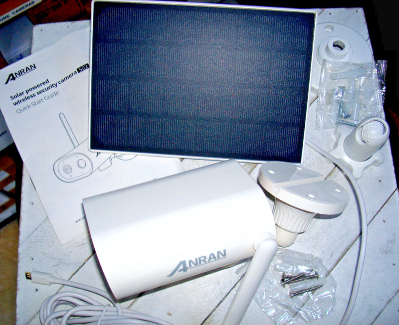 Anran SOLAR Wireless Security Camera (S02) w/ Charging Solar Panel & Guide