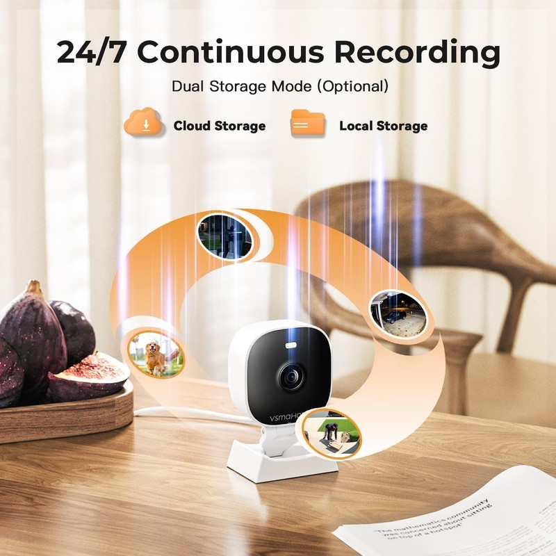 Wireless Indoor/Outdoor 2K Security Camera with 24/7 Recording & Motion Alerts gallery