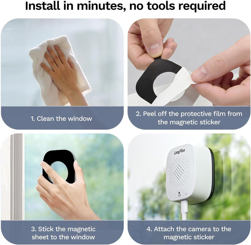 5MP 3K Window Camera for Home Security, Wifi6 Safeview Camera | Blacklight Full- gallery
