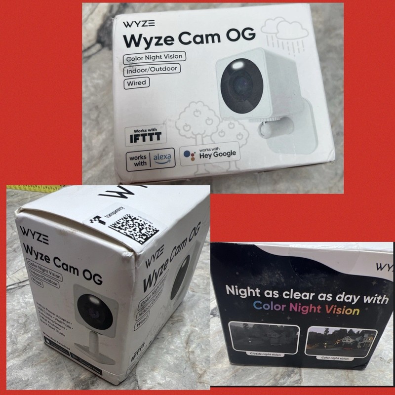 Wyze Cam OG Indoor/Outdoor Wireless Security Camera WYZECGS COLOR NIGHT VISN ATL