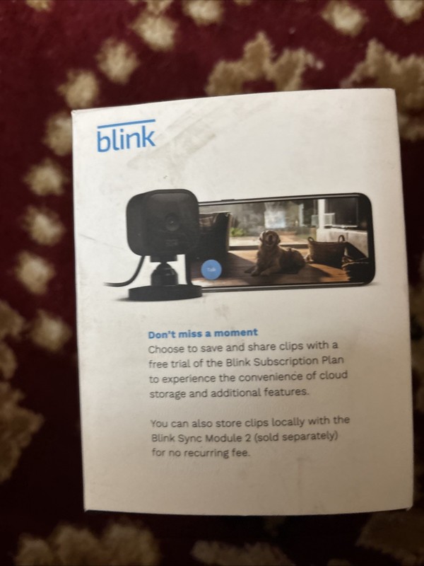 Blink BCM00300UB Mini Indoor 1080p Wi-Fi Security Camera - Black gallery