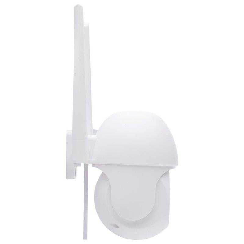 Starfish Wi-Fi Smart Outdoor Pan and Tilt Plug-In Security Camera with Light, Wh gallery