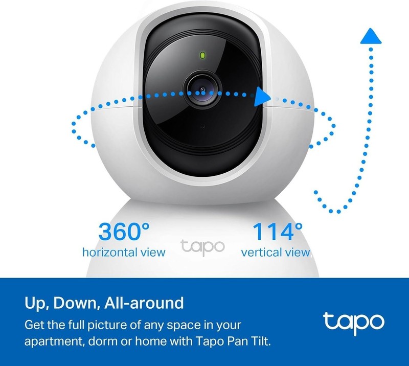 TP-Link Tapo 2K Pan/Tilt Security Camera Motion Detection 2 pack - C210P2 gallery