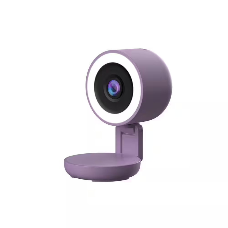 Smart 5Ghz Wi-Fi Foldable Indoor 2K Full HD Plug-In Security Camera with LED Lig gallery