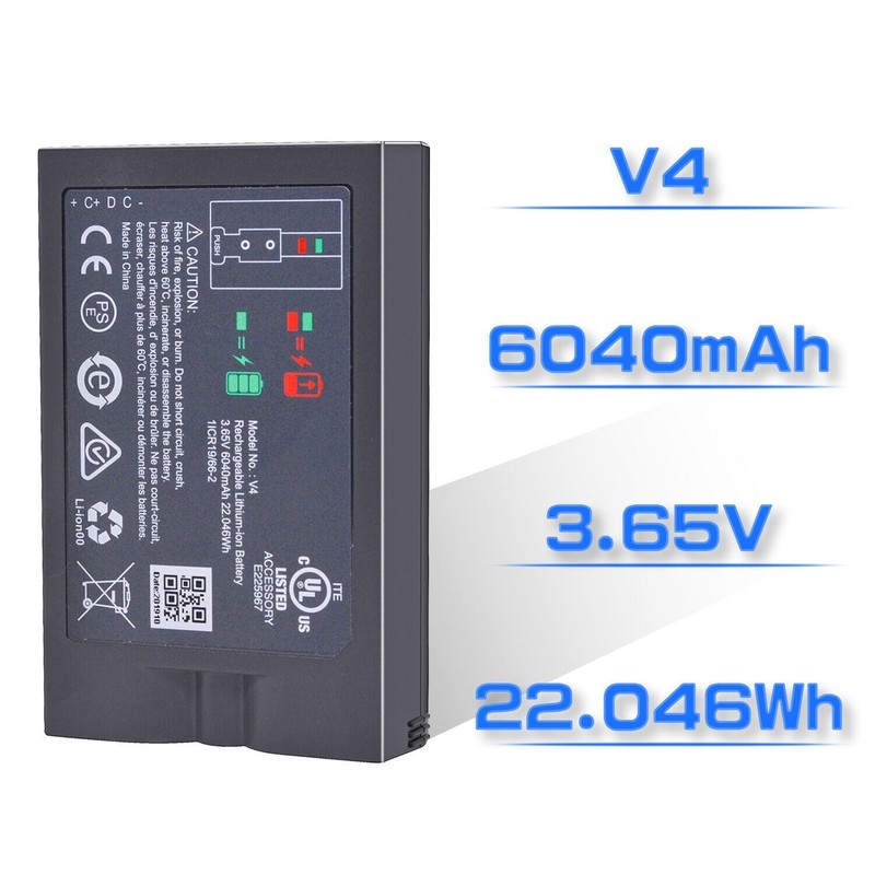 2 Pack Ring V4 Battery for Ring camera Doorbell Solar Floodligh 2/3/4/3 plus gallery